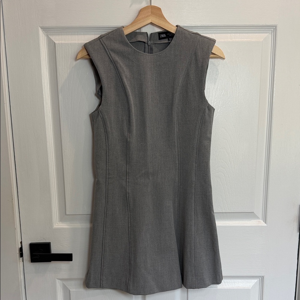 Zara Women's Charcoal Mini Dress - Picture 2 of 4